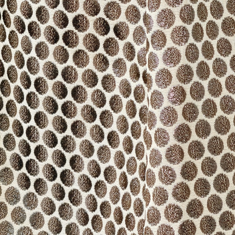 NWT Esley Anthologie Gold Dot Fit Flare Dress Sleeveless Cocktail Coquette Sz S - Picture 2 of 14